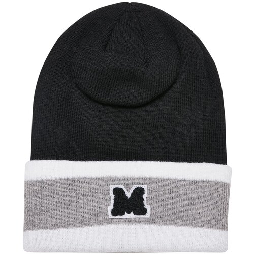 Urban Classics Accessoires College Team Beanie - Black/White/Grey Slike