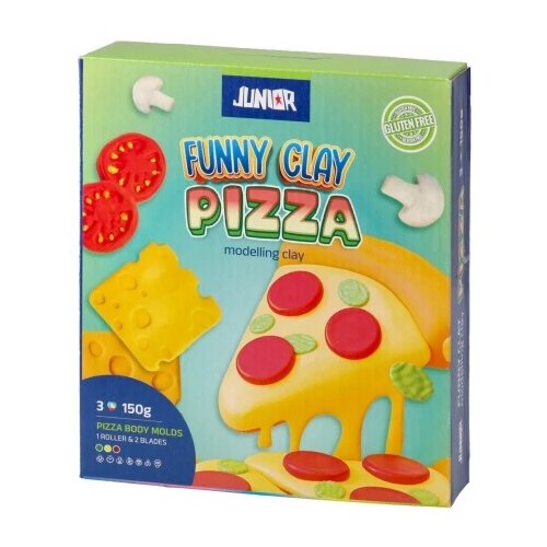 Junior funny clay masa za oblikovanje sa kalupima miks pizza ( 130797 ) Slike