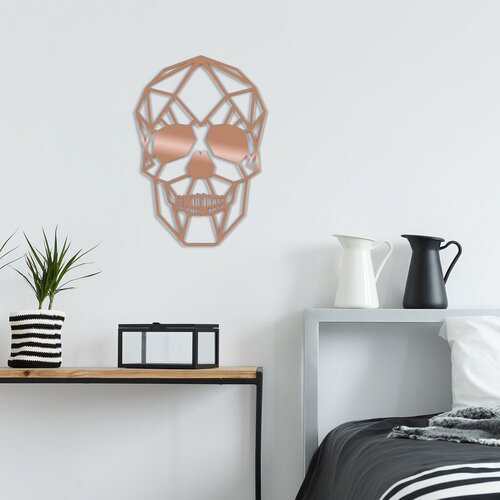 Wallity zidna dekoracija skull, 50 x 35 cm, bakar Cene