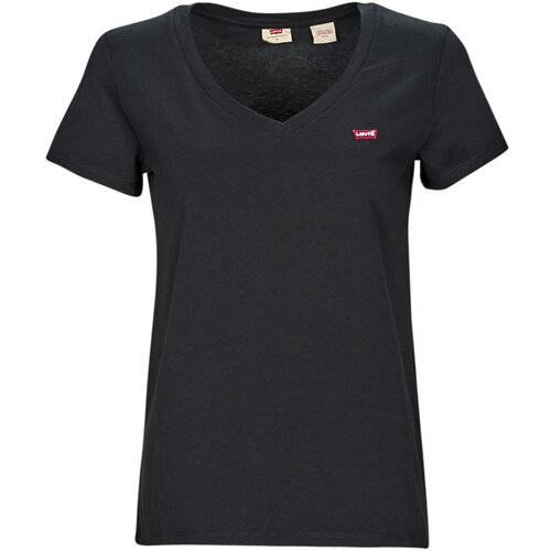 Levi's Majice s kratkimi rokavi PERFECT VNECK Črna Cene