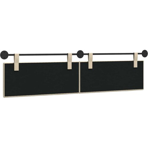  Držeće uzglavlje Zidne Prugasti Krema 210 x 55 x 5 cm tkanina - Krema 200 cm bez LED Slike