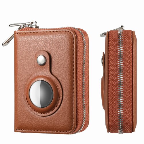 INF Etui za RFID kartico z držalom za kartico AirTag z zadrgo in denarnico Brown, (21537960) Cene
