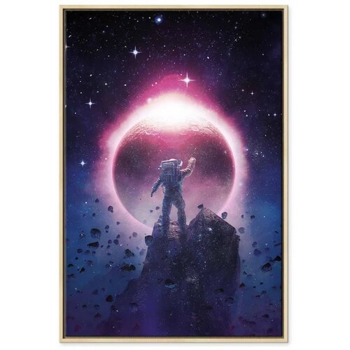  Slika - Close Meeting (1 Part) Vertical 60x90 U prirodnom drvenom okviru Slike