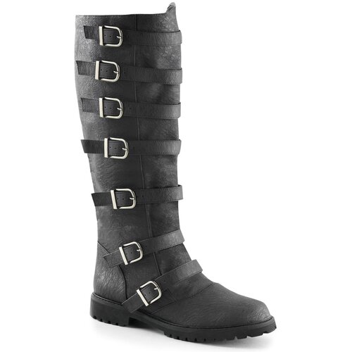 Pleaser USA Pleaser Gotham-110 Blk Distressed Pu XL Slike