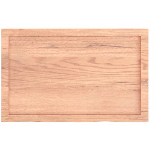  Kupaonska radna ploča svjetlosmeđa 80x50x(2-6) cm masivno drvo Slike