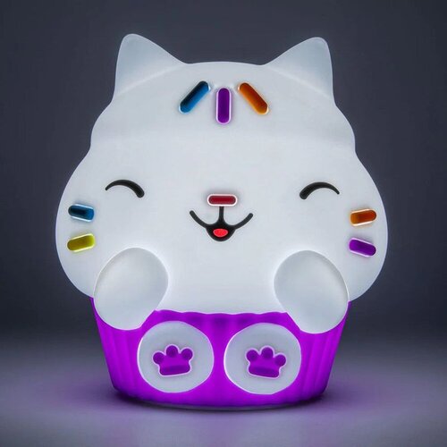 Gabby&amp;#039;s Dollhouse Punjiva silikonska lampica SquishyGlo - Cakey Cat Slike