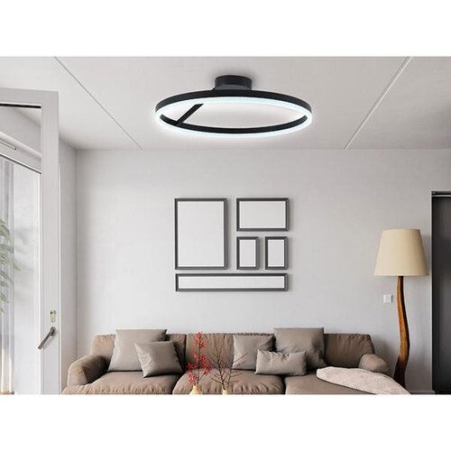  led prigu&amp;scaron;iva plafonska lampa povr&amp;scaron;inske montaže LED/40W/230V 3000-6500K crna + daljinski upravljač Slike