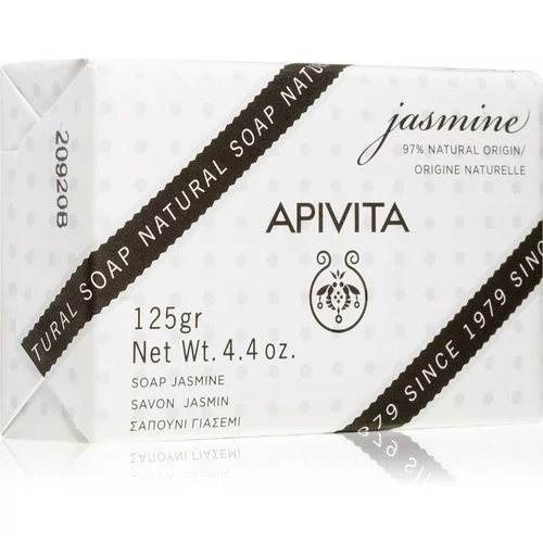 Apivita Natural Soap Jasmine čvrsti sapun za čišćenje 125 g