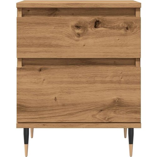 VidaXL Noćni ormarić Artisan hrast 40x35x50 cm izrađeno drvo Slike