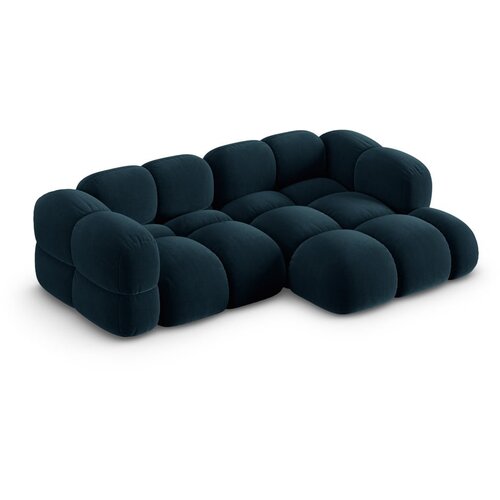 Cosmopolitan Design Tamno plava bar&amp;scaron;unasti kutna garnitura (s desnim kutom/s ležaljkom) Loretto &amp;ndash; Slike