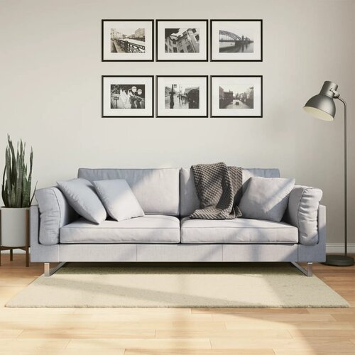  Tepih HUARTE kratkih vlakana mekani i perivi krem 80 x 150 cm Cijene