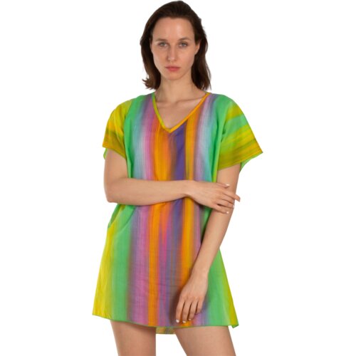 AKER Kaftan za plažu Striped žuti Cene