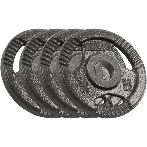 Rebel ACTIVE Liveni gvozdeni olimpijski tegovi sa rukohvatima set 4x2.5kg / 51mm RBA-2143-02.5 Cene