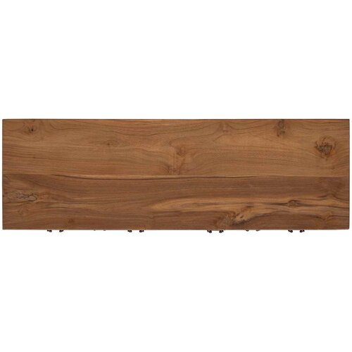  Kreveta Prirodna 110 x 35 x 75,5 cm Čvrsto teak drvo Slike