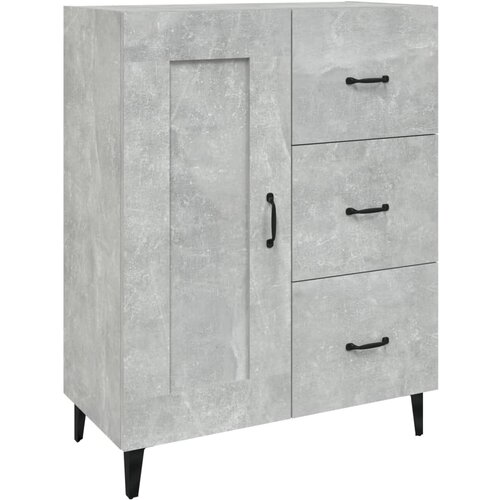  Komoda siva boja betona 69,5x34x90 cm od konstruiranog drva Slike