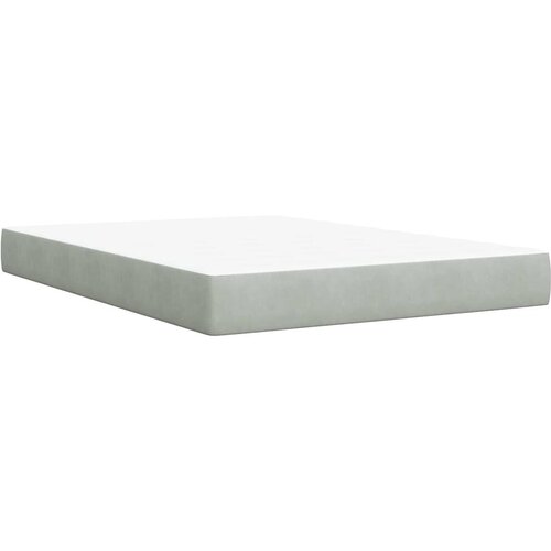  s box springom madracem i LED-om Svjetlosiva Bar&amp;scaron;un - Svjetlosiva 140 x 190 cm Dizajn s rombovima Slike