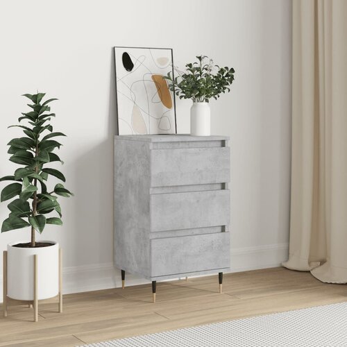  Komoda siva boja betona 40 x 35 x 70 cm od konstruiranog drva Cijene