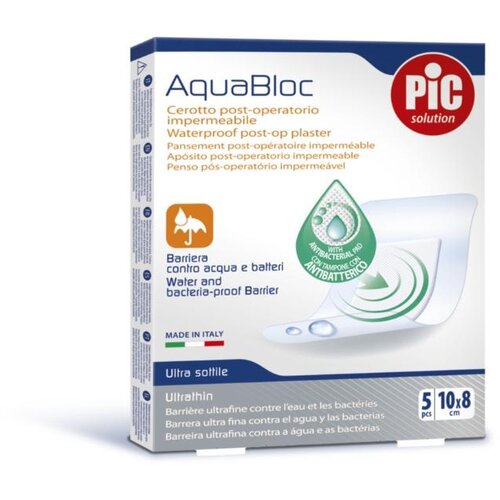 Pic Solution Antibakterijski pooperativni obliž PiC AquaBloc 10 x 8 cm 5x Slike