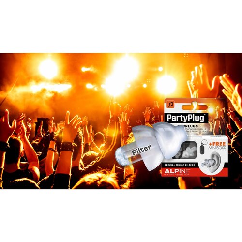  Čepki Za U&amp;scaron;esa - Za Koncerte In Zabave - Partyplug Earplugs Transparent Alpine - Par Slike