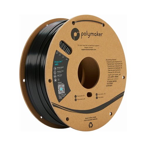 Polymaker PolyLite ABS Crna, 1.75 mm / 1000 g Slike