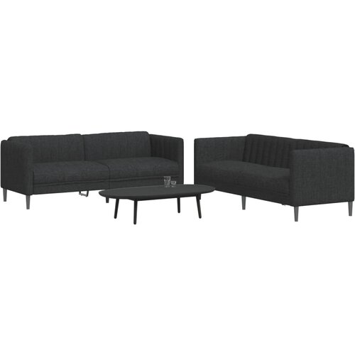 vidaXL 2-dijelni set sofa crni od tkanine Cene