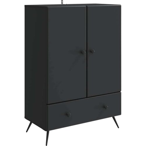  Strani šal s predalom Črna 66 x 34,5 x 95 cm Inženirski les, (5000217334) Cene