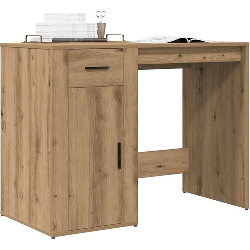  Pisalna miza artisan hrast 100x49x75 cm inženirski les Cene
