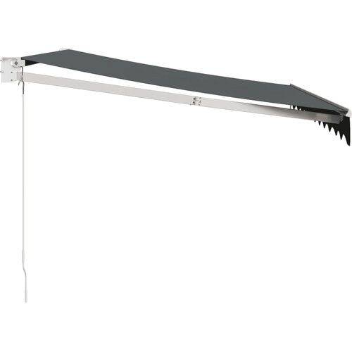 Tenda na uvlačenje antracit 3 x 2,5 m od tkanine i aluminija Slike