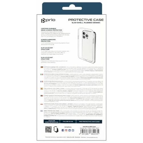 Prio Silikonski ovitek za Apple iPhone 14 Pro, prozoren Cene