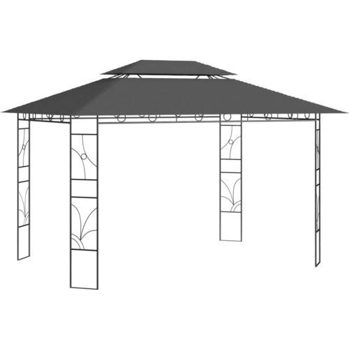 vidaXL Paviljon 4x3x2,7 m antraciten 160 g/m² Cene