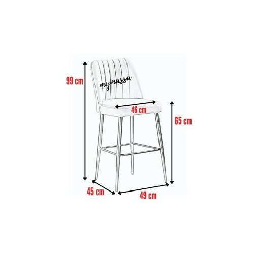 Hanah home barska Stolica Set 2 Komada Vento - Sivo Cene