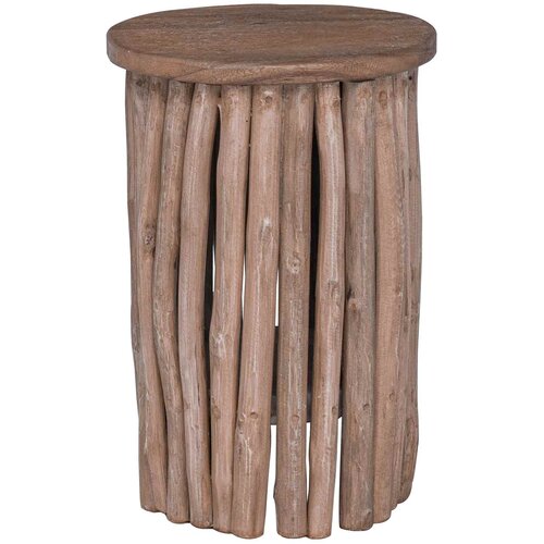  Stolica Prirodna 30 x 30 x 45 cm Čvrsto teak drvo Slike