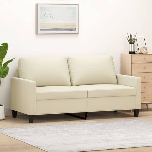  The Living Store Dvosed krem 140 cm umetno usnje - Kavč Dvosed, (21449116) Cene