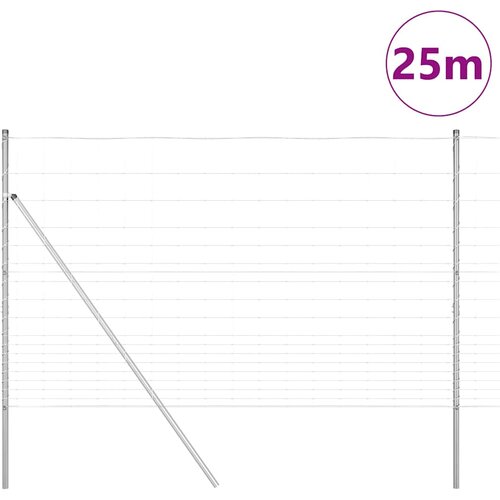  Temeljna zavarena žičana ograda 25 x 1,5 m Pocinčani čelik Slike