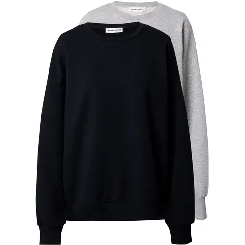 STUDIO SELECT Sweater majica 'Lotta' siva melange / crna