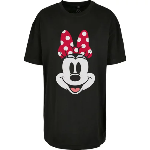 Merchcode Majica 'Ladies Disney 100 Minnie Smiles' losos / ognjeno rdeča / črna / bela