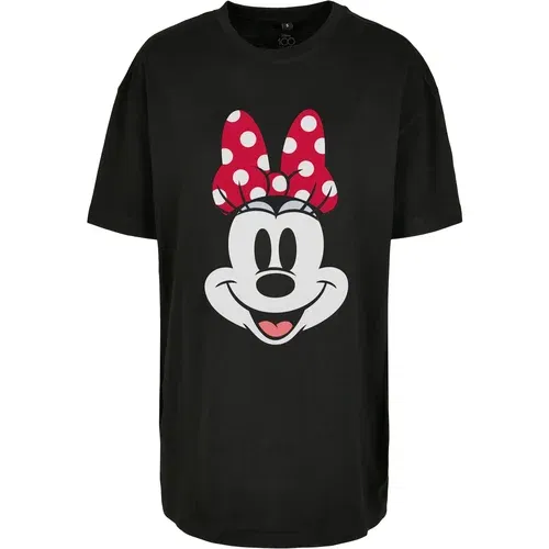 Merchcode Majica 'Ladies Disney 100 Minnie Smiles' losos / vatreno crvena / crna / bijela