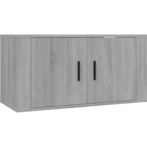 Maison Chic Stenska TV omarica - TV stojalo - Televizijska omarica siva sonoma 80x34,5x40 cm, (21702185) Cene