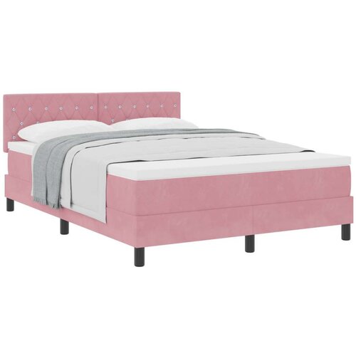 Box Spring Krevet s Madracem Ružičasta 140x190 cm Bar&amp;scaron;un Slike