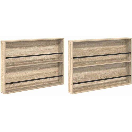  Polica za časopise Zidne 2 pcs Sonoma hrast 100 x 12 x 70 cm Slike