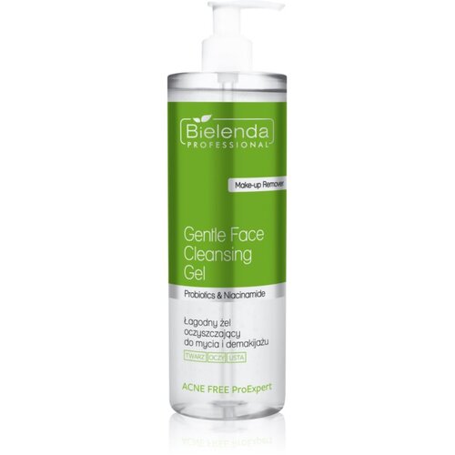 Bielenda Professional Acne Free ProExpert nježni gel za či&amp;scaron;ćenje za lice i područje oko očiju 500 ml Slike