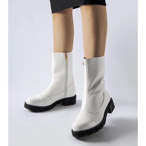 Gemre White insulated classic ankle boots Monsanpolo Cene