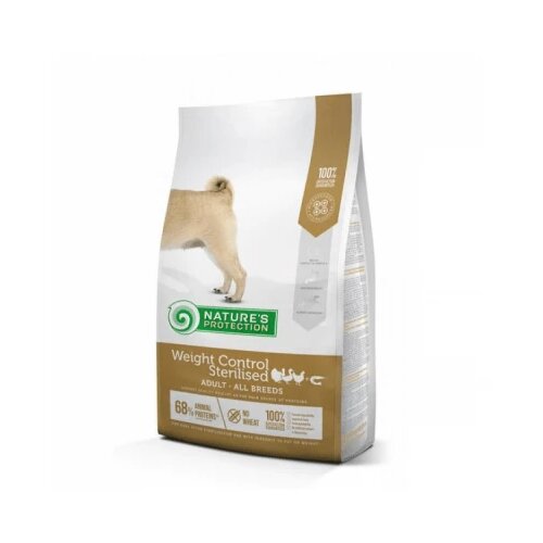 Nature's Protection weight control sterilised poultry with krill adult all breeds - 4 kg Cene