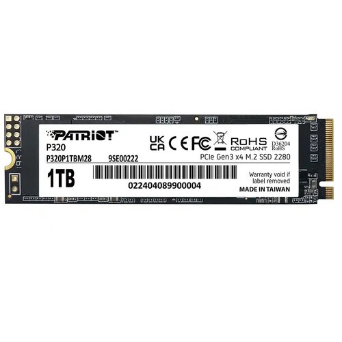 Patriot SSD PATRIOT VIPER P320 M.2 PCI-Ex4 NVMe 1TB 3GB /S (P320P1TBM28) Cijene