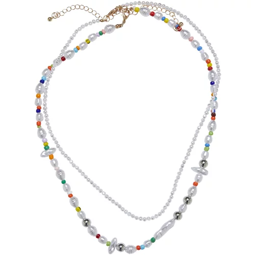 Urban Classics Accessoires Various Pearl Layering Necklace 2-Pack multicolor
