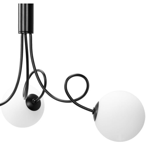 Toolight stropna svjetiljka sa staklenom kuglom APP1154-3CP black Slike