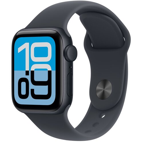 Apple Watch SE 3 [GPS 40mm] Smartwatch with Midnight Aluminium Case with Midnight Sport Band - S/M. Fitness and Sleep Trackers, Heart Rate Monitor, Always-On Display, Water Resistant Cene
