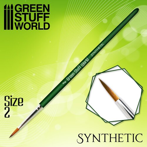 Green Stuff World series synthetic brush – size 2 | četkica za minijature Cene
