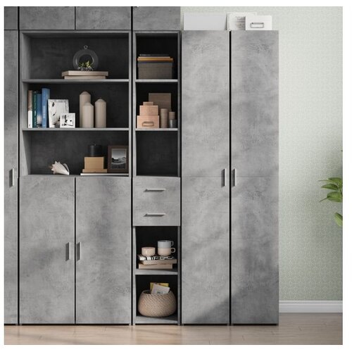vidaXL Visoka komoda boja betona 30x42 5x185 cm od konstruiranog drva Cene