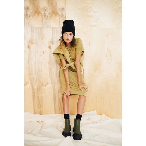 Marisse Smooth Skirt With Cuff Z-Sc-3600 Olive Cene
